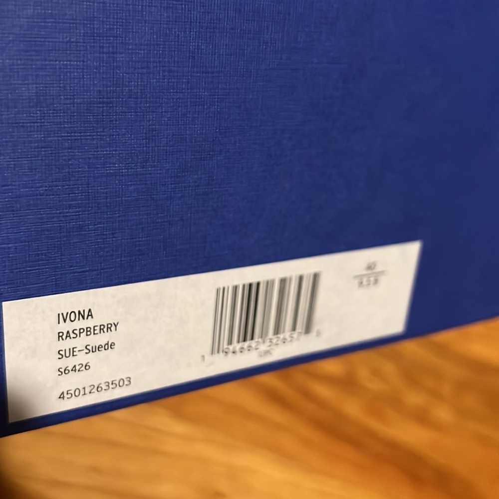 Stuart Weitzman Ivona Heel Raspberry Suede 9.5 - image 3